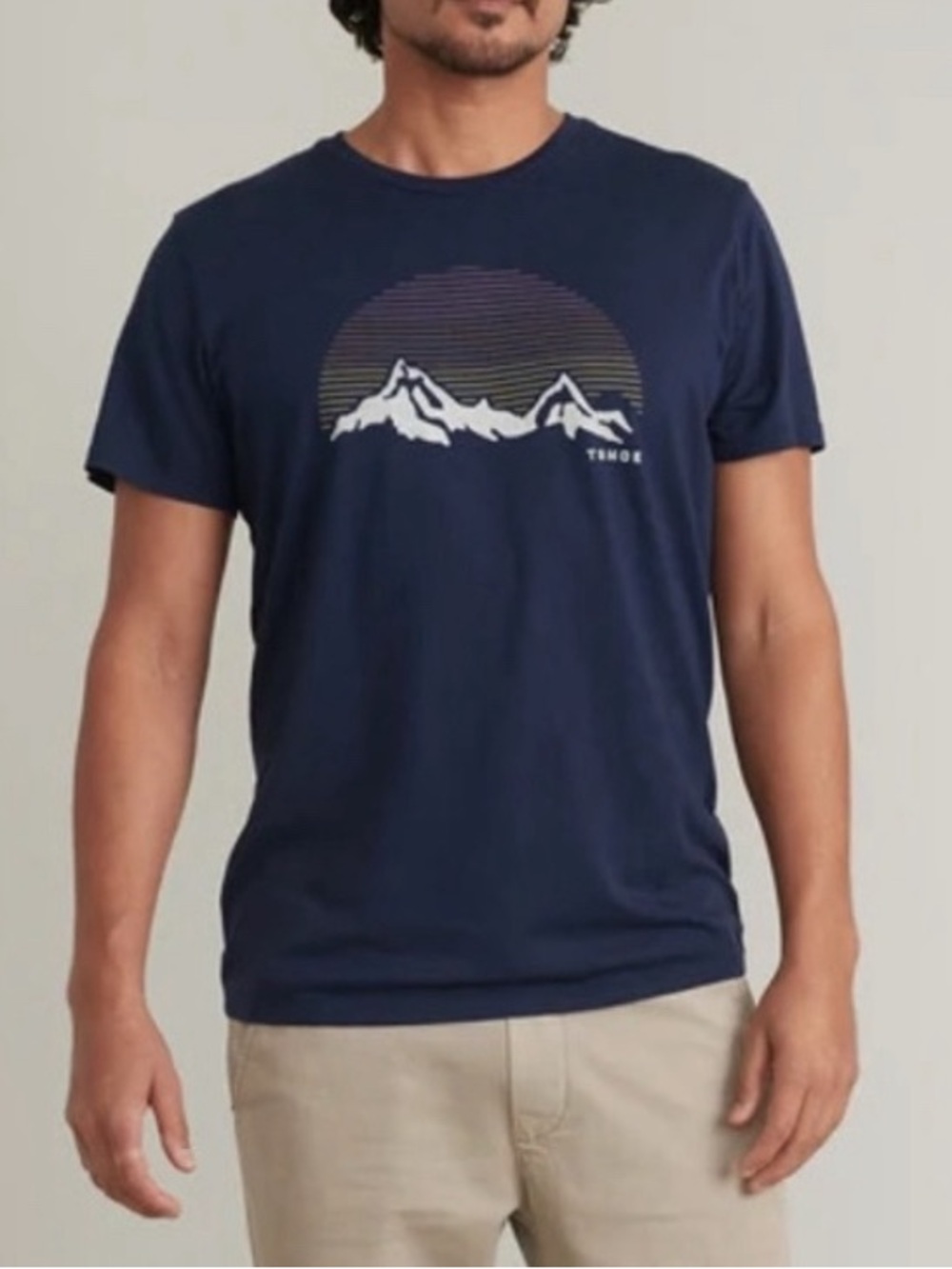Men's Mountain Graphic T-Shirt - Navy